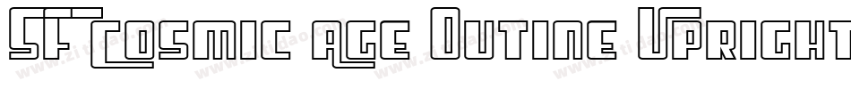 SF Cosmic Age Outine Upright字体转换